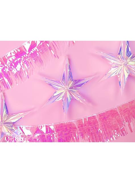 Stella da appendere iridescente di 40 cm - Iridiscent