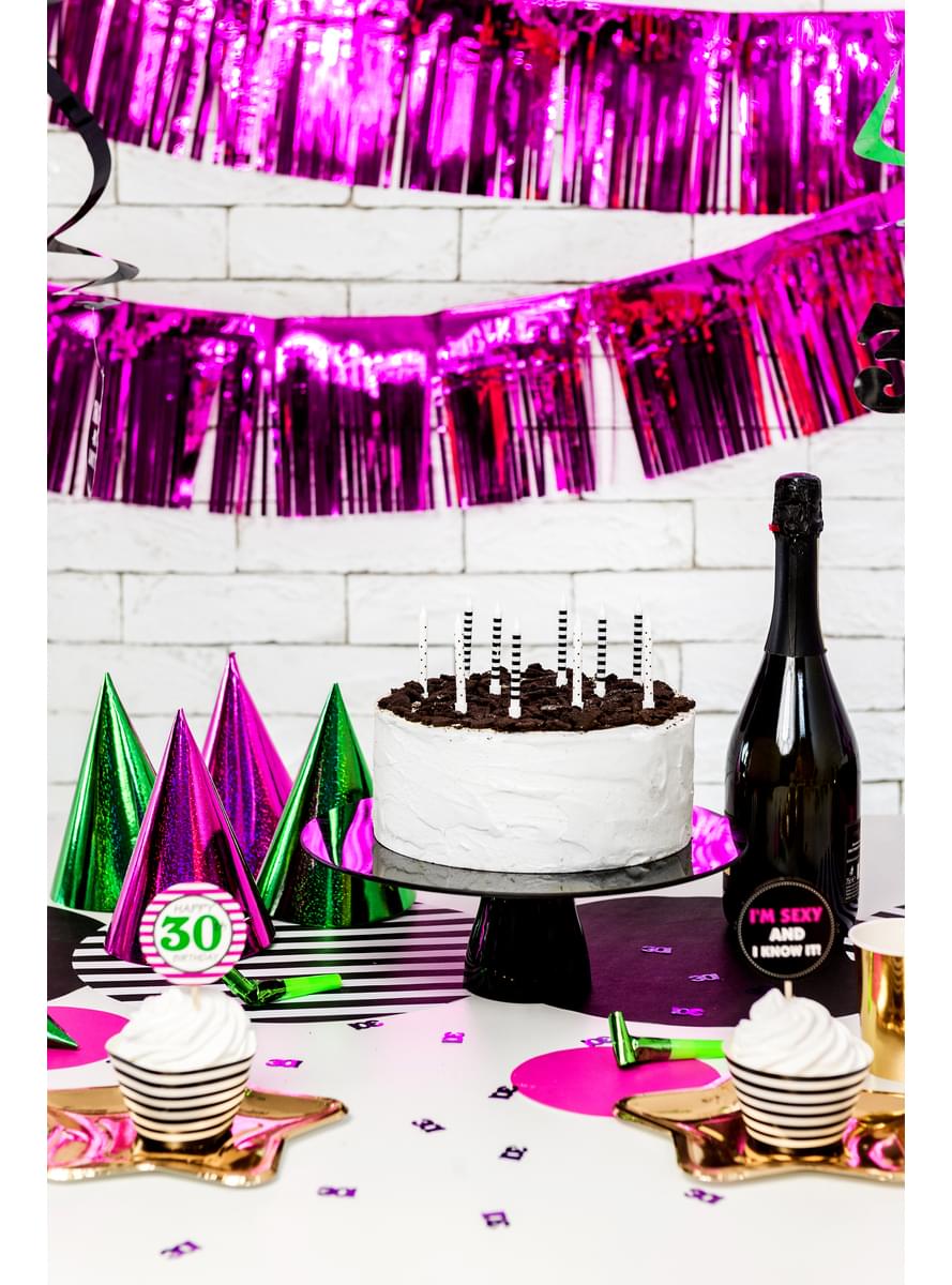 Luftschlangen Set 6-teilig holographisch verschiedene Modelle - Colorful & holographic birthday