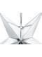 Hanging paper star in silver measuring 45 cm