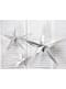 Estrela de papel de pendurar prateado de 45 cm
