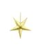 Estrella colgante dorada de 45 cm de papel
