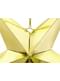 Hanging paper star in gold measuring 70 cm