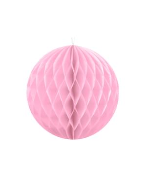 Koule z vlnitého papíru pastelově růžová 10cm