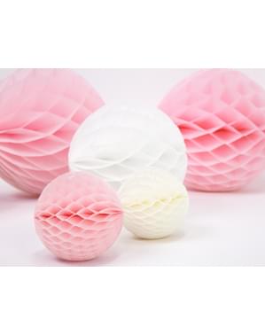 Koule z vlnitého papíru pastelově růžová 10cm