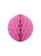 Papir sfære i rosa med mål på 20 cm