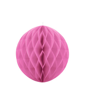 Saće papir sfera u ružičastom mjerenje 20 cm