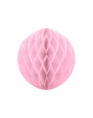 Sfera rosa pastello di 20 cm nido d'ape