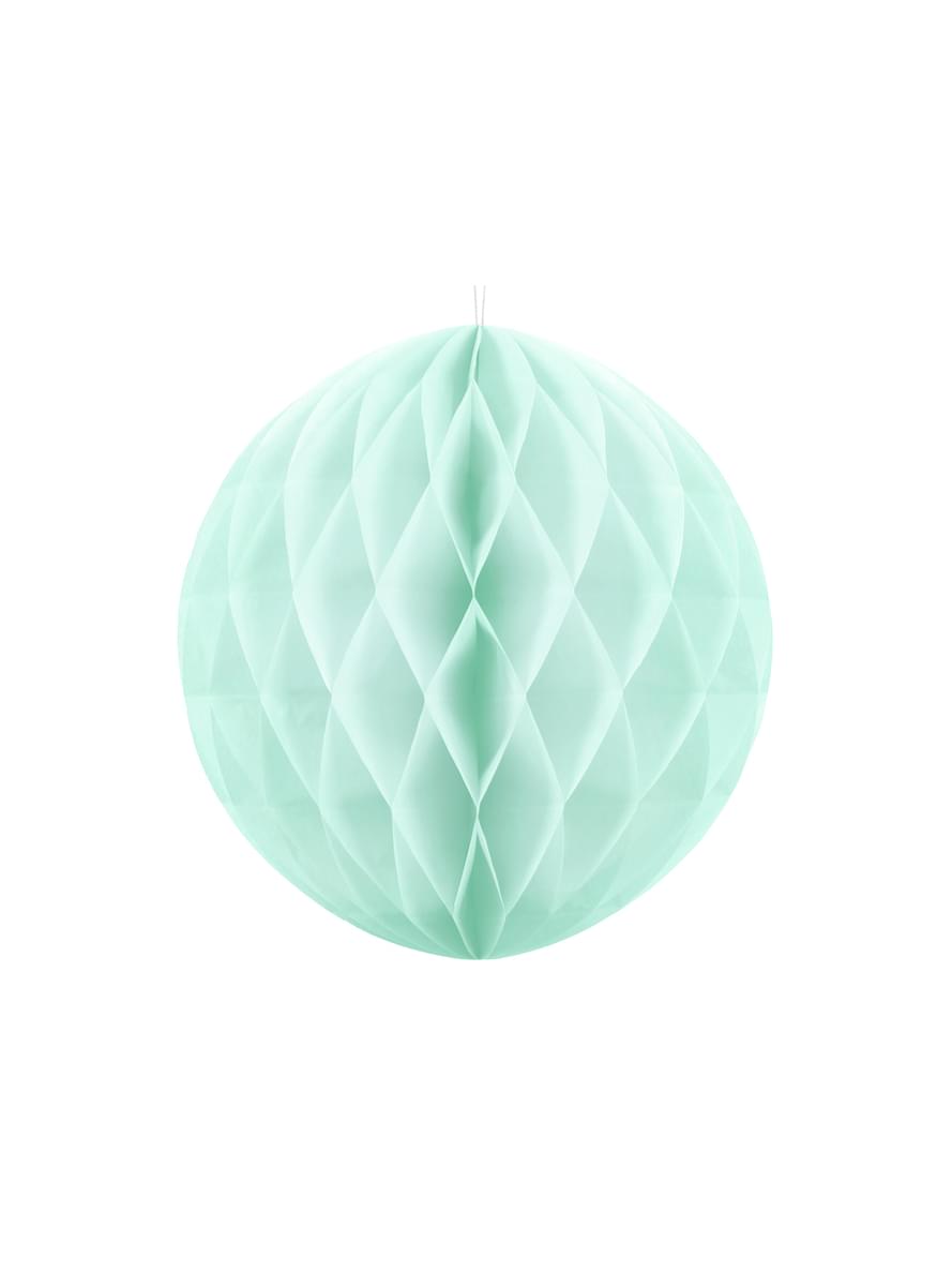 Sfera verde menta di 20 cm nido d'ape