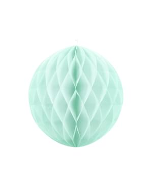 Sfera verde menta di 20 cm nido d'ape