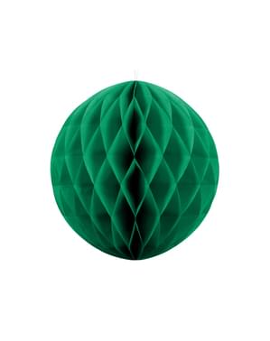 हनीकॉम्ब पेपर 30 सेमी तक गहरे हरे रंग के गोले में होता है