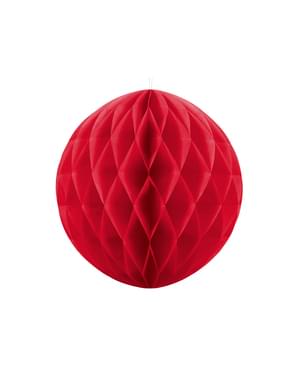 Sfera rossa di 40cm nido d'ape