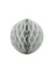 Boule grise de 40 cm en nid d'abeille