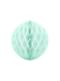 Boule verte menthe pastel de 40 cm en nid d'abeille