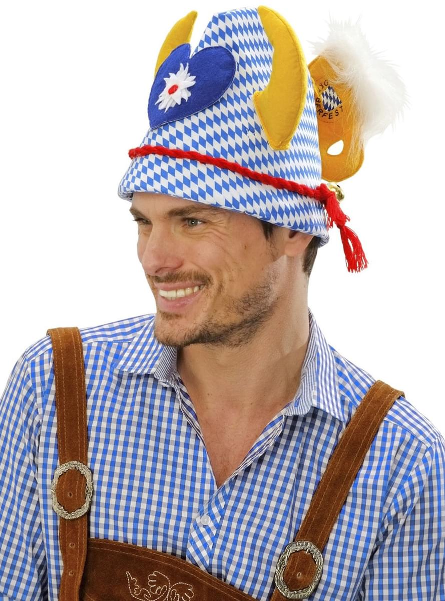 Chapéu Oktoberfest com adornos