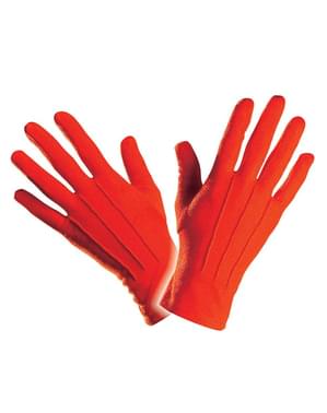 Mănuși simple culoarea roșie pentru bărbat