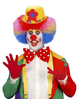 Mens כפפות אדומות פשוט