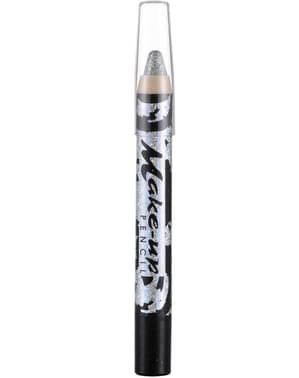 Crayon maquillage paillettes argent femme