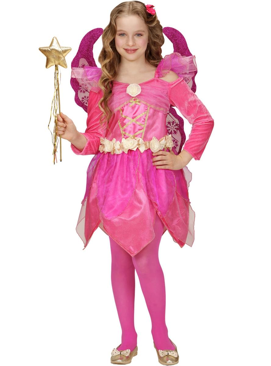 Costume fata rosa bambina