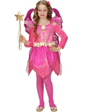 Costum de zână roz pentru fată