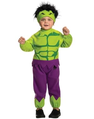 Bir çocuk için Marvel mini Hulk kostümü
