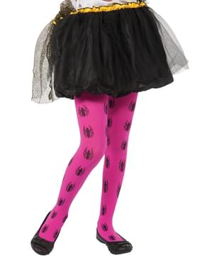 Collants cor-de-rosa de Spider Girl Marvel para menina