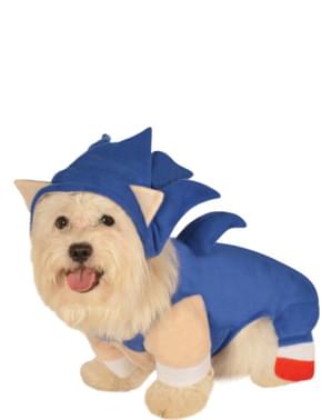 Disfraz de Sonic para perro