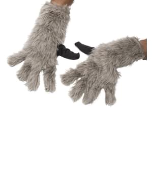 Luvas de Rocket Racoon dos Guardiões da Galáxia para adulto