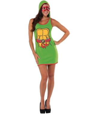 Vestido de Raphael das Tartarugas Ninja para mulher