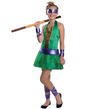 Kostium Donatello Wojownicze Zólwie Ninja dla dziewczynki
