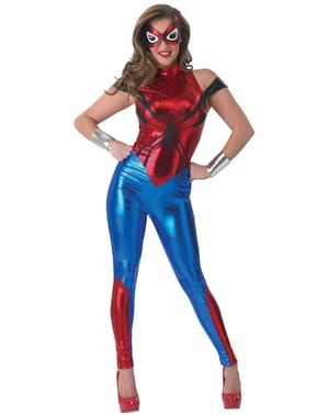 Bir kadın için Marvel Spidergirl kostümü