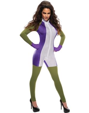 Bir bayan için Marvel Bayan Hulk kostümü