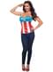 Corpete American Dream com lantejoulas Marvel para mulher