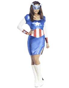 Robe costume American Dream Marvel classique femme