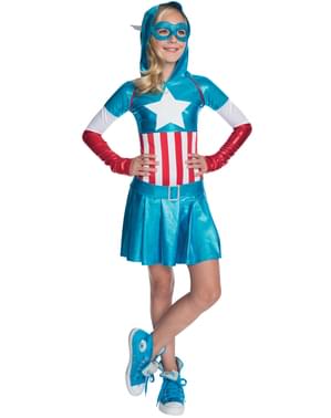 Marvel Captain America kjole kostume til piger