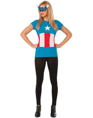 Kit costum Captain America Classic Marvel pentru femeie