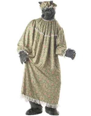 Mens Wolf Grandma from Little Red Riding Hood Costume