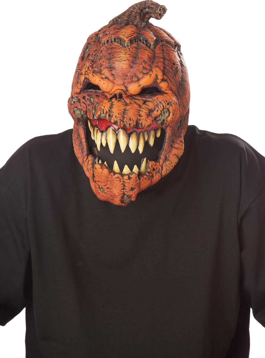 Böser Kürbis Ani-Motion Maske für Erwachsene