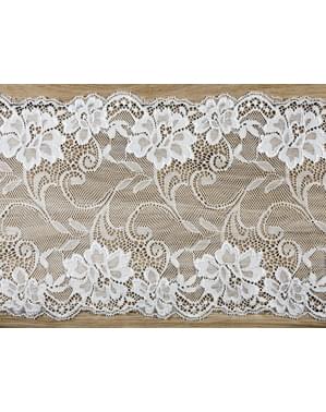 Dekorativ off-white blonder med mål på 18 cm til bord