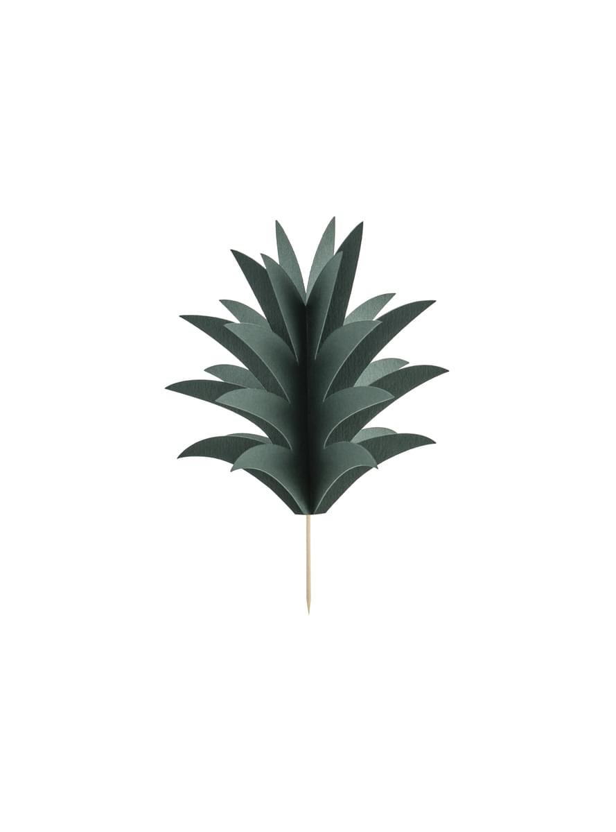 6 palitos decorativos de abacaxi - Aloha Collection