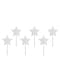 5 toppers de estrellas plateadas - Unicorn Collection