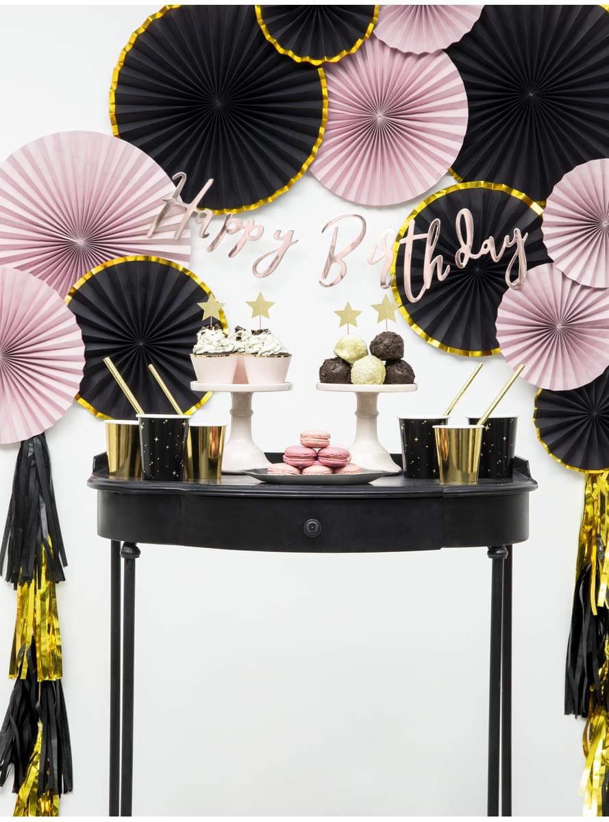 6 toppers decorativos con forma de estrella