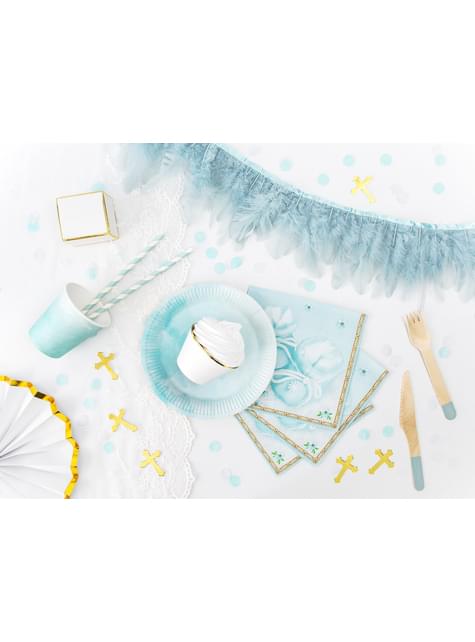 Kommunions Deko-Stick Set 6-teilig gold verschiedene Modelle - First Communion