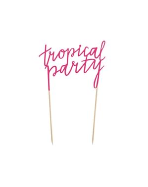 Fuschia tortu dekorácie "Tropical Party" - Tropical Party