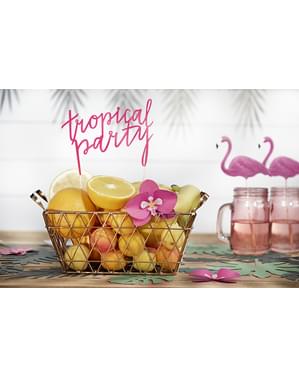 Décoration pour gâteau fuchsia 
