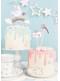 5 Assorted Unicorn Cake Toppers - Unicorn Collection