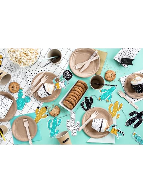 Set 5 různých napichovacích dekorací na dort ve tvaru dinosaura - Dinosaur Party