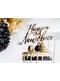 Златиста украса за торта „Happy New Year“ – New Year
