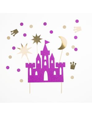 राजकुमारी महल केक के लिए 4 सजावटी केक के आंकड़े का सेट - राजकुमारी पार्टी
