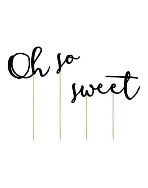 3 bețișoare decorative pentru tort 