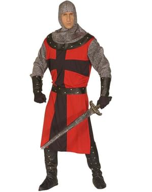 Vyriški tamsūs amžiaus riterių kostiumai
